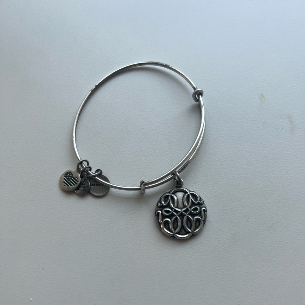 Alex and Ani Crest Design Charm Bracelet